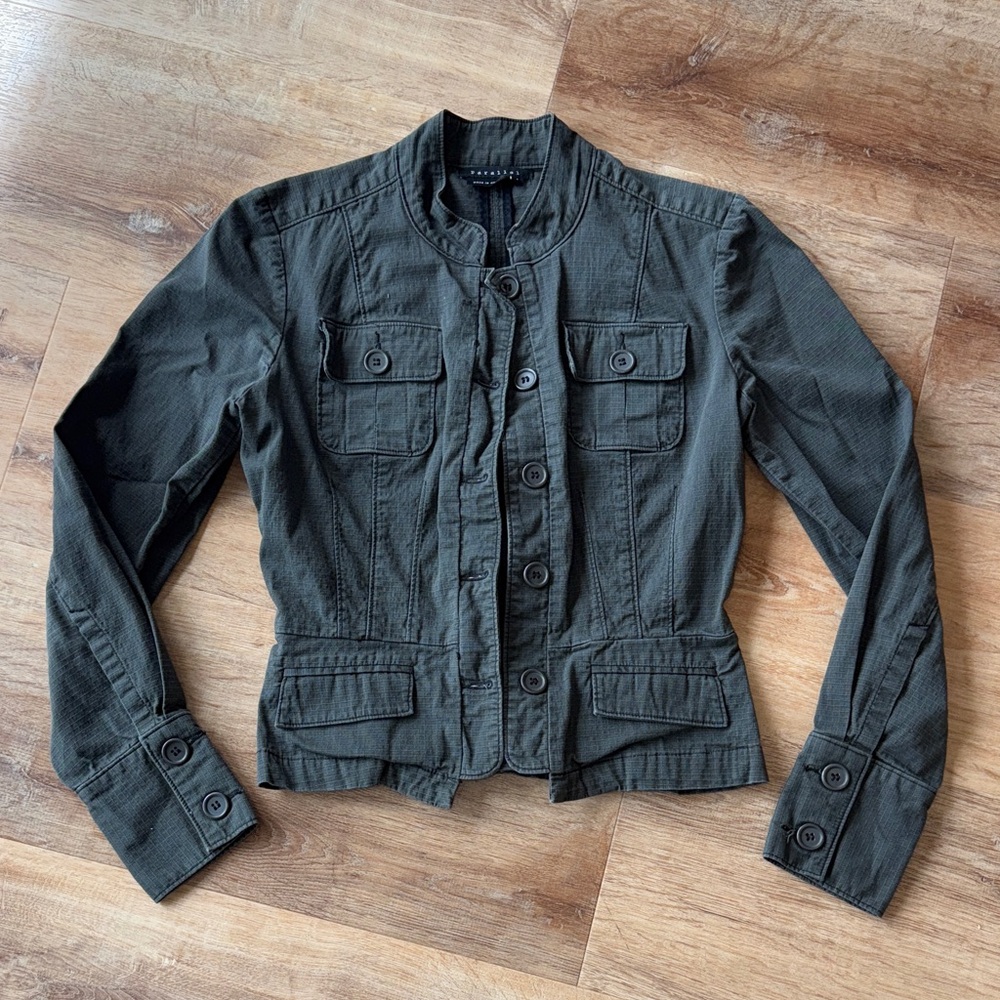 Women's Olive Military Style Jacket